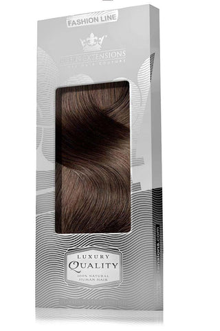 CLIP-IN EXTENSIONS LUXURY   Kastanien-Dunkelbraun.