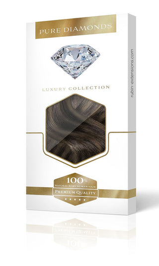 CLIP-IN EXTENSIONS  Schwarz & Natur-Goldbraun Pure Diamond Line