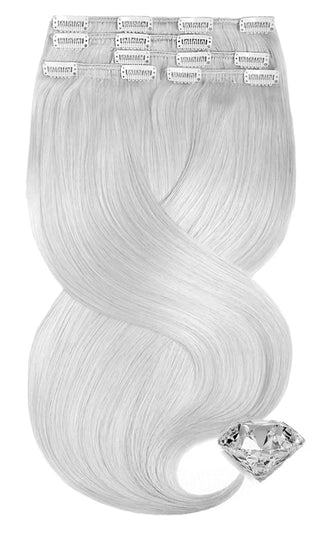 Clip-in Extensions Diamond Line SILVERBLOND