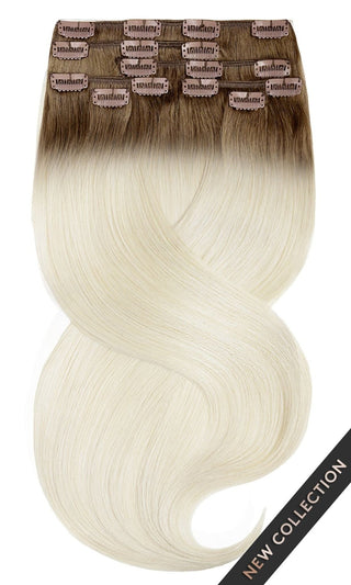 SOMBRÉ FASHION LINE Natur-Goldbraun & Hellblond Clip-in Extensions