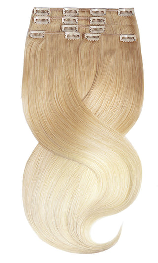 CLIP-IN EXTENSIONS LUXURY  SOMBRÉ BALAYAGE Honigblond & Platinblond