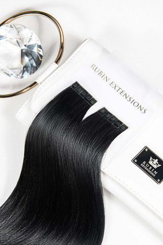 Keratin Bondings Haarsträhnen Schwarz Premium Line