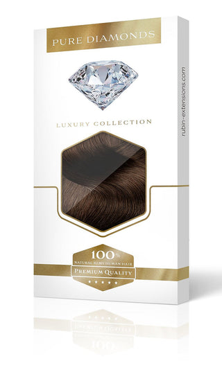 Clip-in Extensions Diamond Line Kastanien-Dunkelbraun