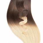OMBRÉ Schoko-Dunkelbraun & Platinblond