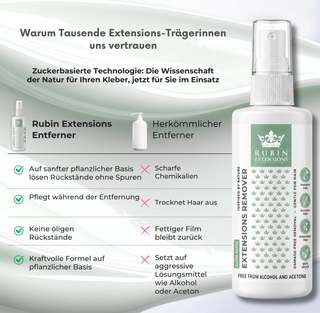 Tape Extensions Löser auf Zuckerbasis mit Arganöl, 100 ml