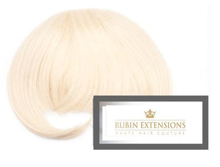 Clip-in Pony / Fringe / Stirnfransen  Extensions - 100% Echthaar! Hellblond