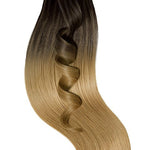 Sombre-Balayages Schwarz-Braun & Hellbraun-Karamell